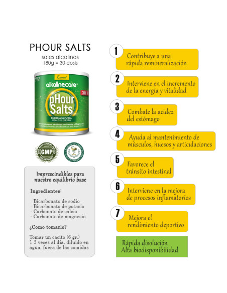 PHOUR SALTS EN BOTE 180G - ALKALINE CARE