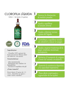 CLOROFILA LÍQUIDA ORIGINAL 120ML - ALKALINE CARE 2