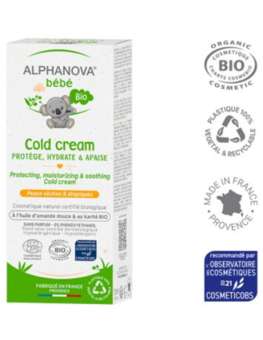 Crema Calmante Bebé Ecológica Cold Cream – (50gr) Alphanova