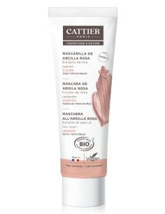 Mascarilla Arcilla Rosa Pieles Sensibles (100ml) - Cattier
