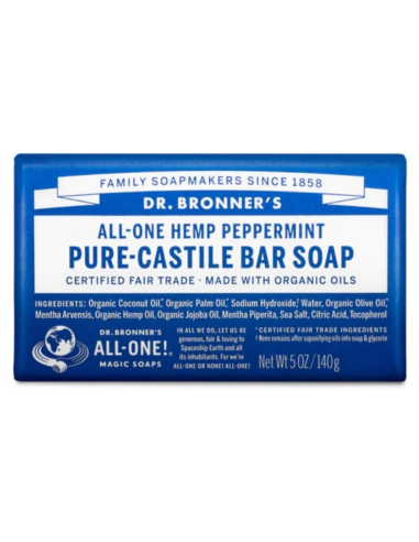 Jabón Sólido Bio Menta - Dr. Bronners