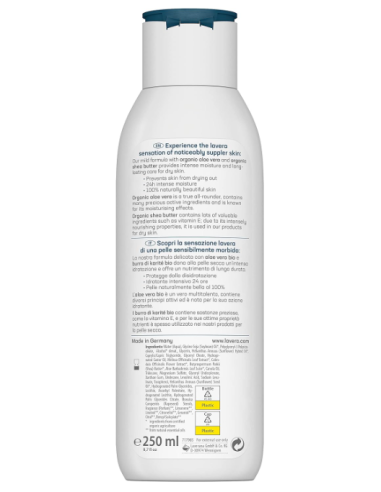 Loción Corporal Rica Nutritiva Basis Sensitiv (250ml) - Lavera