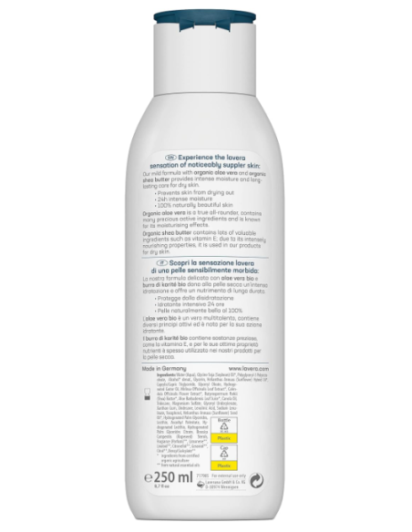 Loción Corporal Rica Nutritiva Basis Sensitiv (250ml) - Lavera