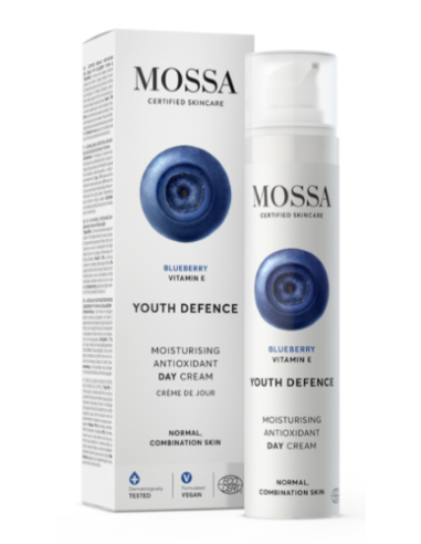 YOUTH DEFENSE Crema de día hidratante antioxidante (50ml) - Mossa Cosmetics
